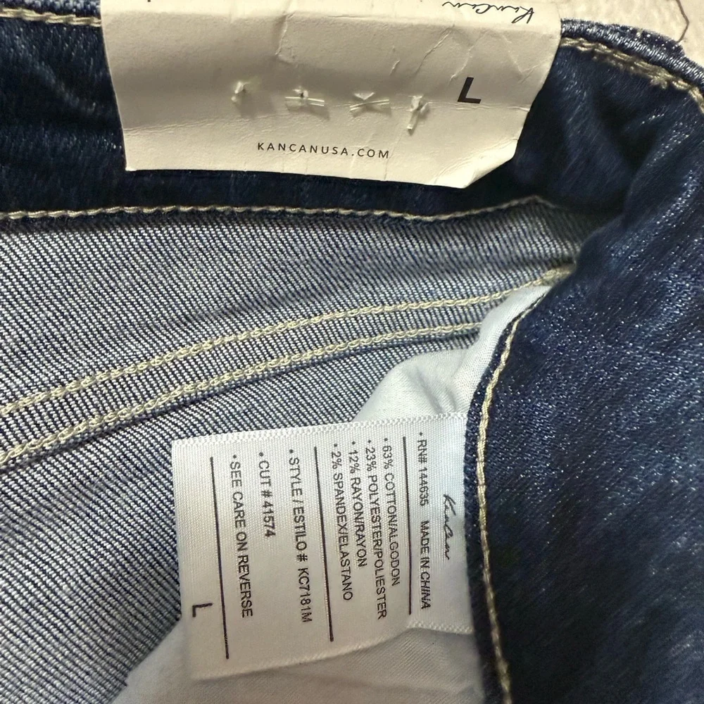 KanCan high rise Women's Classic Blue Jean Shorts - Picture 8 of 9